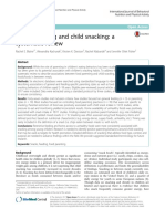 Food Parenting and Child Snacking: A Systematic Review: Research Open Access