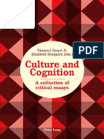 Shamsul Haque, Elizabeth Sheppard - Culture and Cognition - A Collection of Critical Essays-Peter Lang (2015)