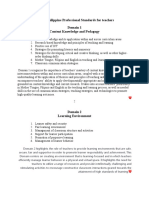 Philippine Professional Standards For Teachers