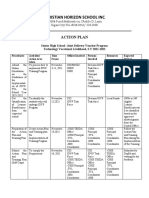 Christian Horizon School Inc: Action Plan