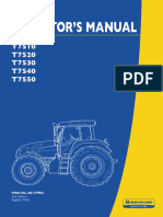 Operator'S Manual: T7510 T7520 T7530 T7540 T7550