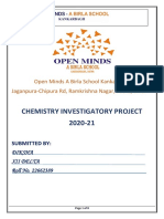 Chemistry Investigatory Project 2020-21