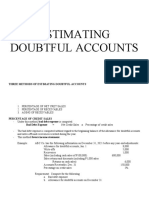 Three Methods of Estimating Doubtful Accounts