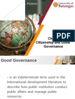 Citizenship and Good Governance