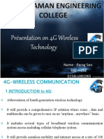 Radharaman Engineering College: Présentation On 4G Wireless Technology