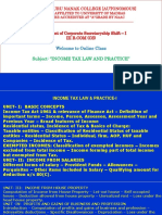 UNIT 1 A Basics of Income Tax