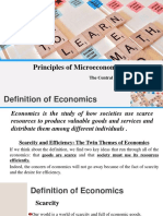 Principles of Microeconomics: ECO 101: The Central Concepts of Economics