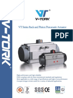 VT Series Rack and Pinion Pneumatic Actuator: ATEX2014/34/EU