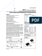 IR6210 Intelligent High Side Mosfet Power Switch: Features Product Summary