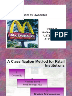 Retail Institutions by Ownership: Retail Management: A Strategic Approach