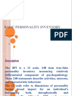 Basic Personality Inventory: Douglas N. Jackson, PH.D