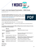 Lower Limb Neurological Examination OSCE Guide