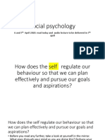 Lectue 6 - Self Regulation