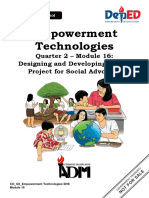 ADMSHS Emp Tech Q2 M16 Developing An ICT Project For Social Advocacy FV