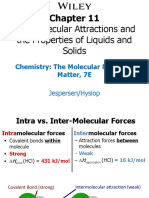 Intermolecular Attractions and The Properties of Liquids and Solids