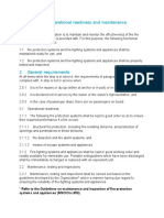 FFA Operational Readiness and Maintenance of Safety Equipment