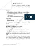 Manufacturing Accounts: Igcse - 2020 - Accounting (9-1) - Mahdi Samdani