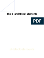 D and F Block