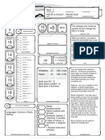 Bard Character Sheet