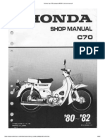 Honda Cup c70 Passport 80 81 Service Manual