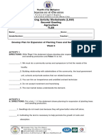 Learning Activity Worksheets (LAW) Second Grading Agriculture Tle6