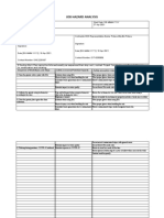 Job Hazard Analysis - Granite Surface Plate