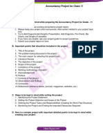 Class 11 Accountancy Project 1 Comprehensive Problem