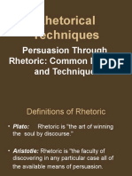 Persuasive Through Rhetoric