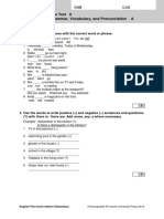 File Test 8 Grammar, Vocabulary, and Pronunciation A