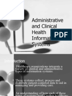 Lesson 9 - Administrative and Clinical Health Information Systems