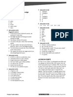 Unit 2 Answer Key and Audio Script