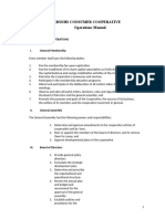 Drdsnhs Consumer Cooperative Operations Manual: Responsibilities For Operations I. General Membership