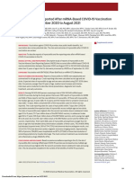 Myocarditis Cases Reported After mRNA-Based COVID-19 Vaccination in The US From December 2020 To August 2021