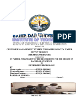 Customer Management System For Bahir Dar City Water Supply Service (Shumaboo Branch)