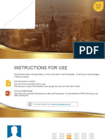 Golden Presentation Template