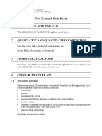 New Zealand Data Sheet: 1 Tranexamic Acid Tablets