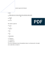 A. The 95% Confidence Interval Is Given by The Formula