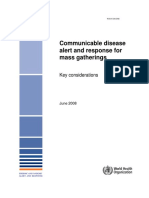 Communicable Disease Alert and Response For Mass Gatherings: Key Considerations