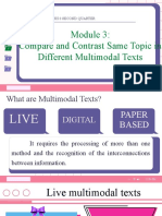 ENGLISH 8 SECOND QUARTER Module 3