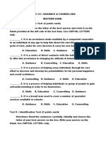 Maed 131 Guidance and Counselling Midterm Exam.