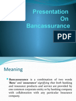 Presentation On Bancassurance: Presented By: Hiranya Vaidya M090700032