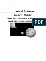 Physical Science - Week 1 To 4