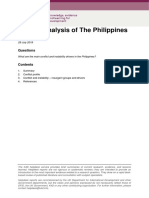 Conflict Analysis of The Philippines by Sian Herbert 2019