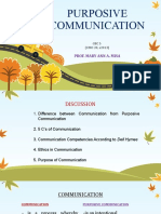 Purposive Communication: Prof. Mary Ann A. Misa