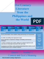 21st Century Literature From The Philippines and The World (Week 4)