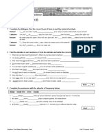 Unit 2 Progress Test B: Grammar