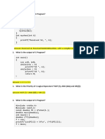 Answers To C-Questions