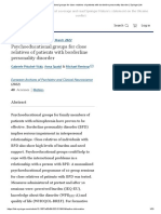 Psychoeducational Groups For Close Relatives of Patients BPD