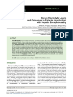 Serum Electrolyte Levels and Outcomes in Patients Hospitalized With Hepatic Encephalopathy