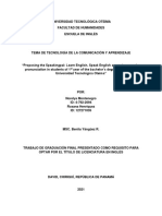 "Proposing The Speakingpal: Learn English, Speak English App To Improve The Pronunciation in Students of 1st Year of The Bachelor's Degree in English at Universidad Tecnológica Oteima